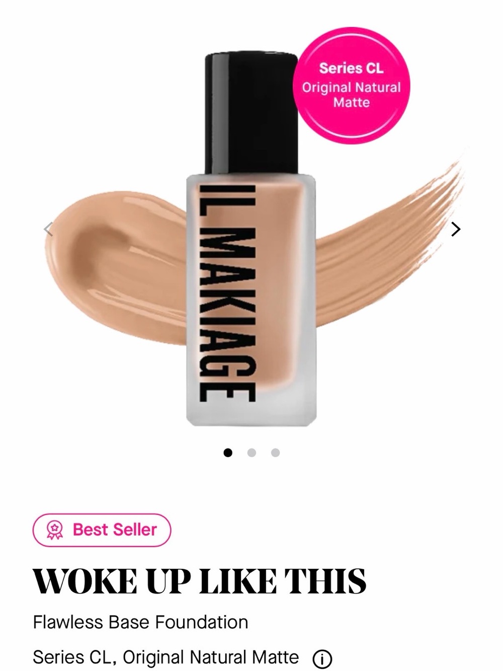 IL MAKIAGE Woke Up Like This Foundation 035, Black Mascara & Waterproof Eyeliner